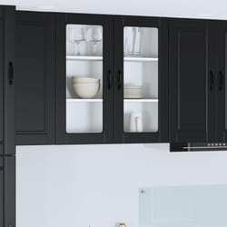 Armoire De Cuisine Noir 80 X 31 X 80 Cm Bois D'Ingénierie Vidaxl