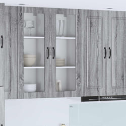 Meuble Mural De Cuisine Avec Porte Gris Sonoma 40 X 31 X 100 Cm Vidaxl