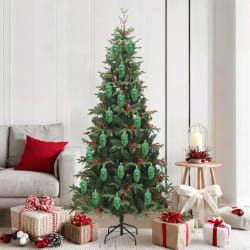 vidaXL Boule de Pomme de Pin de Noël 40 pcs Vert