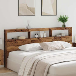Vidaxl Tête De Lit Bois Ancien 220 X 17 X 102 Cm Bois D'Ingénierie