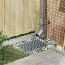 Grille Argent 50 X 35 X 2 Cm Acier Galvanisé À Chaud Vidaxl
