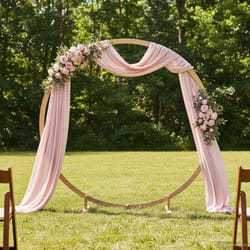 Arche - arceau Vidaxl Arche de mariage Marron Clair 224 x 80 x 220 cm