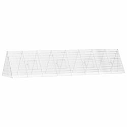 Cage Pour Lapins Argent 215 X 100 X 85 Cm Acier Galvanisé Vidaxl