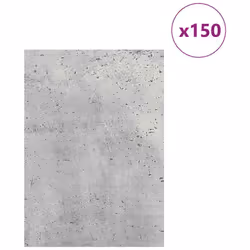 Vidaxl Panneaux Décoratifs 150 Pcs Gris Béton 21 X 30 X 0,27 Cm - Vue supplémentaire 3