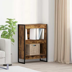 Bibliothèque Chêne Fumé 80 X 30 X 155 Cm Bois D'Ingénierie Vidaxl
