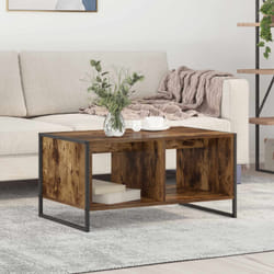Table Basse Chêne Fumé 80 X 50 X 40 Cm Bois D'Ingénierie Vidaxl