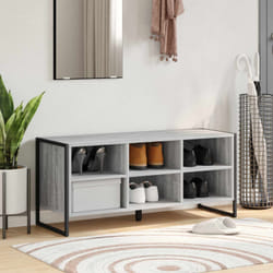 Cabinet À Chaussures Avec Stockage Gris Sonoma 60 X 35 X 44 Cm Vidaxl