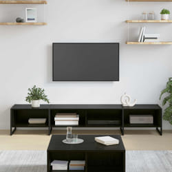 Meuble Tv Chêne Noir 170,5 X 36 X 30,5 Cm Bois D'Ingénierie Vidaxl
