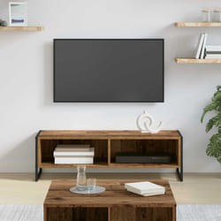 Meuble Tv Bois Ancien 100 X 36,5 X 30,5 Cm Bois D'Ingénierie Vidaxl