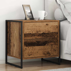 Table De Chevet Bois Ancien 50 X 39,5 X 50 Cm Bois D'Ingénierie Vidaxl