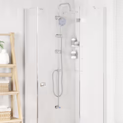 Système De Douche Argent 45 X 20 X 96 Cm Laiton, Sus201 Et Abs Vidaxl - Vue supplémentaire 2