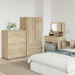 Armoires De Rangement 2 Pcs Chêne Sonoma 80 X 48 X 105 Cm Vidaxl