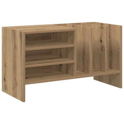 Meuble à vinyles - vidaXL - Chêne artisanal - 785x35x45 cm - Bois dingénierie - 6 étagères - Facile à entretenir