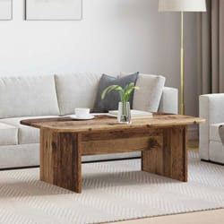 Table basse - VIDAXL - 93 x 53 x 33 cm - Bois dingénierie - Grand rangement - Rectangulaire