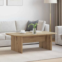 VIDAXL Table basse rectangulaire chêne (bois dingénierie) 93 x 53 x 33 cm - Marron