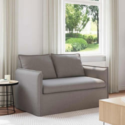 Canapé 120 cm Vidaxl - Taupe gris design modulaire contemporain assise moelleuse