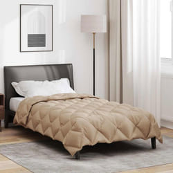 Couette dhiver - VIDAXL - Duvet dhiver - 220 x 155 cm - Microfibre 100% polyester - Matelassé hypoallergénique