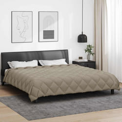Couette dhiver - VIDAXL - 240 x 260 cm - Microfibre - Matelassé - Chaleur certifiée Oeko-Tex