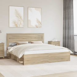 Cadre De Lit Sonoma 180 X 200 Cm Bois De Pin Massif Vidaxl