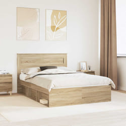 Cadre De Lit Sonoma 160 X 200 Cm Bois De Pin Massif Vidaxl