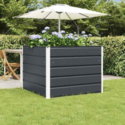 vidaXL Jardinière Anthracite 100 x 100 x 75 cm Acier 42018183