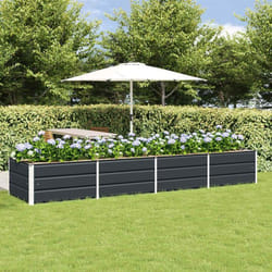 Jardinière - VIDAXL - Jardinière Anthracite 320 x 80 x 45 cm - Acier & plastique - Résistante intempéries - Intérieur/extérieur