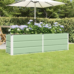 Jardinière - VIDAXL - 160x40x45 cm - Vert - Acier et plastique - Rectangulaire