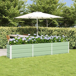 Jardinière - VIDAXL - 240 x 40 x 45 cm - Vert - Acier & plastique - Intérieur/extérieur