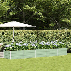 Jardinière - VIDAXL - 400 x 80 x 45 cm - Vert - Acier & plastique - Rectangulaire