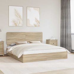 Lit De Rangement Chêne Sonoma 180 X 200 Cm Bois D'Ingénierie Vidaxl