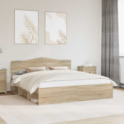 Cadre De Lit Sonoma 200 X 200 Cm Bois De Pin Massif Vidaxl