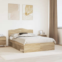 Cadre De Lit Sonoma 140 X 200 Cm Bois De Pin Massif Vidaxl