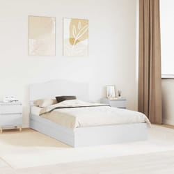 Lit De Rangement Blanc 120 X 190 Cm Bois D'Ingénierie Vidaxl