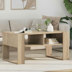 VIDAXL Table basse chêne Sonoma 92 x 53 x 45 cm - Bois dingénierie style contemporain