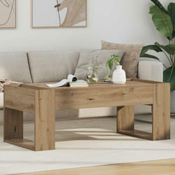 VIDAXL Table basse rectangulaire 110x50x41 cm en bois dingénierie marron