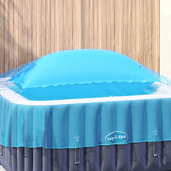 Coussin De Piscine Bleu 400 X 200 X 140 Cm Pvc Vidaxl