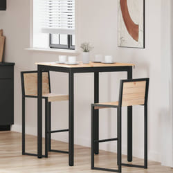 vidaXL Table de bar Naturel 110 x 55 x 105 cm Bois de pin massif