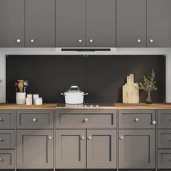 Protection De Cuisine 2 Pcs Noir 100 X 60 Cm Verre Trempé Vidaxl
