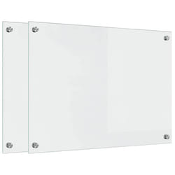 Protection De Cuisine Transparent 70 X 50 Cm Verre Trempé Vidaxl