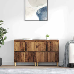 Buffets 2 Pcs Bois Ancien 60 X 35 X 70 Cm Bois D'Ingénierie Vidaxl