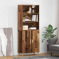 Haut Armoire Bois Ancien 69,5 X 32,5 X 180 Cm Bois D'Ingénierie Vidaxl