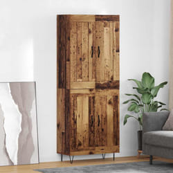 Haut Armoire Bois Ancien 69,5 X 34 X 180 Cm Bois D'Ingénierie Vidaxl