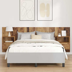 Tête De Lit Avec Armoire 3 Pcs Bois Ancien Bois D'Ingénierie Vidaxl