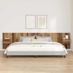 Tête De Lit Avec Armoire 3 Pcs Bois Ancien Bois D'Ingénierie Vidaxl