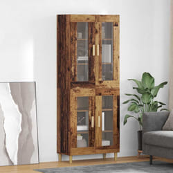 Haut Armoire Bois Ancien 69,5 X 34 X 180 Cm Bois D'Ingénierie Vidaxl