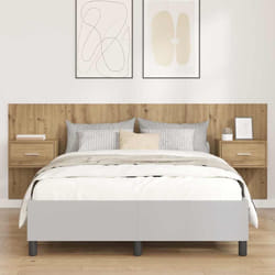 Tête De Lit Avec Armoire Avec Tiroir 3 Pcs Chêne Artisanal Vidaxl