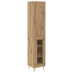 Haut Armoire 2 Pcs Chêne Artisanal Bois D'Ingénierie Vidaxl