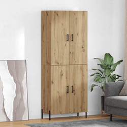 Haut Armoire Montage Mural Chêne Artisanal 69,5 X 34 X 180 Cm Vidaxl