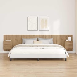 Tête De Lit Avec Armoire Avec Tiroir 3 Pcs Chêne Artisanal Vidaxl