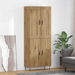 Haut Armoire Chêne Artisanal 69,5 X 34 X 180 Cm Vidaxl